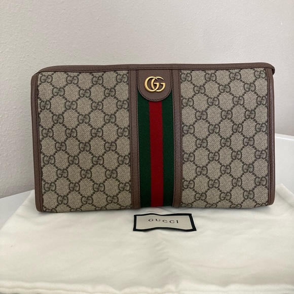 Gucci Ophidia Monogram Clutch - Picture 4 of 16
